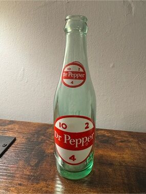 Vintage Dr. Pepper 10-2-4 Glass Bottle